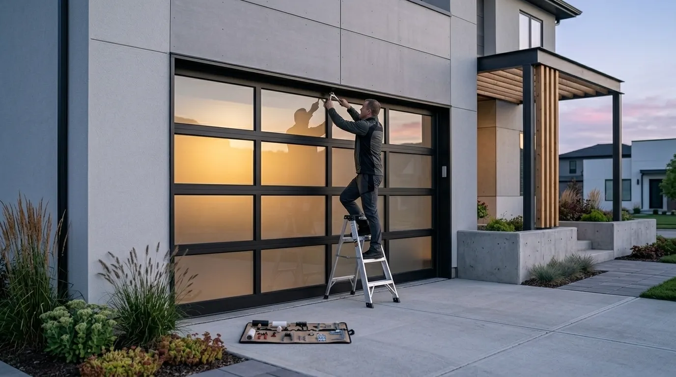 Raised panel garage door