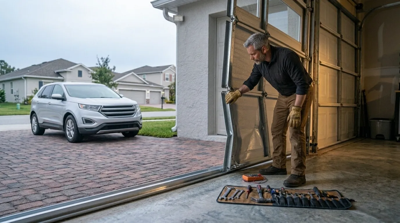 Repaired & tested - Tracy garage door service