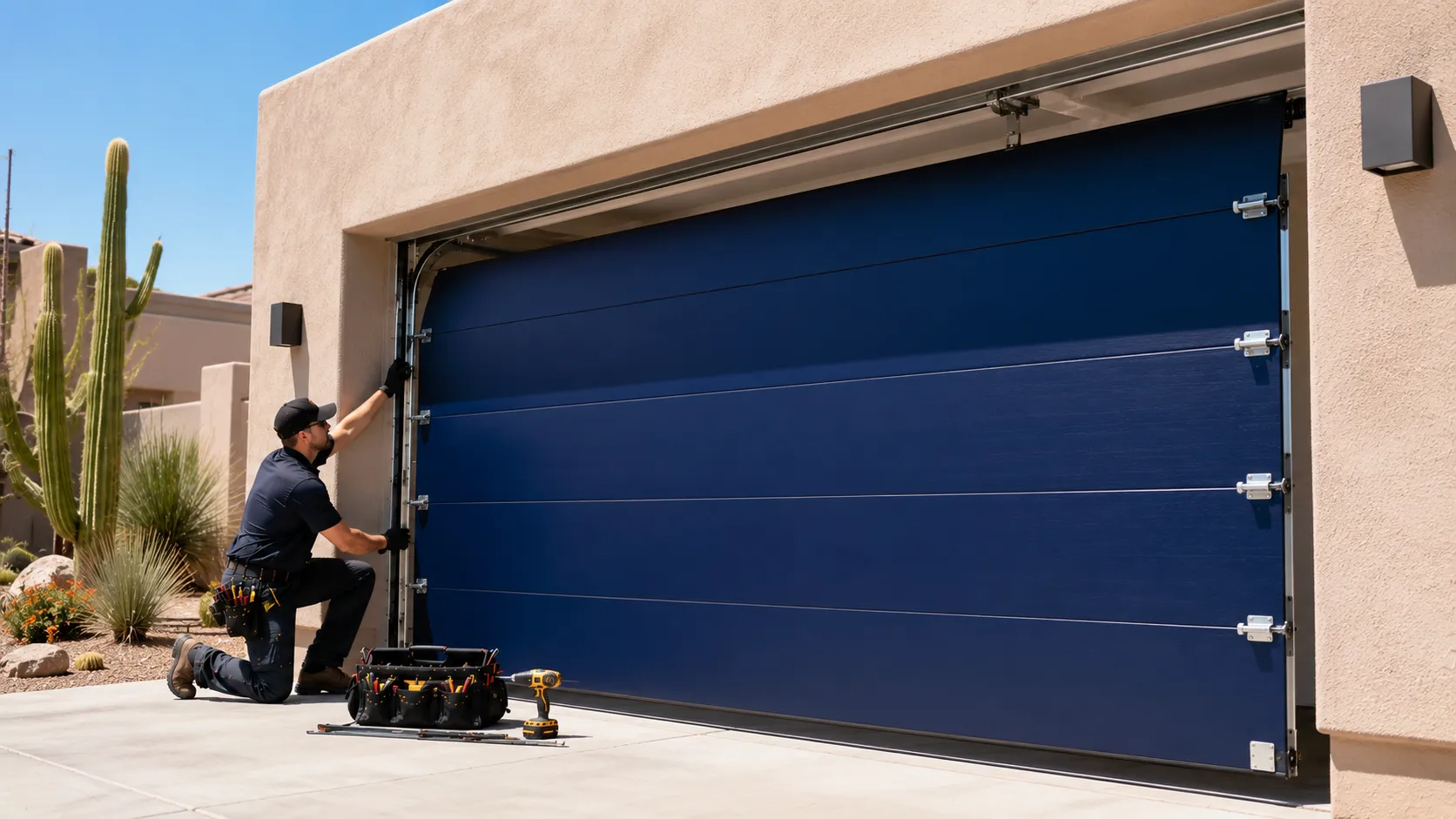 Garage door service in Tracy